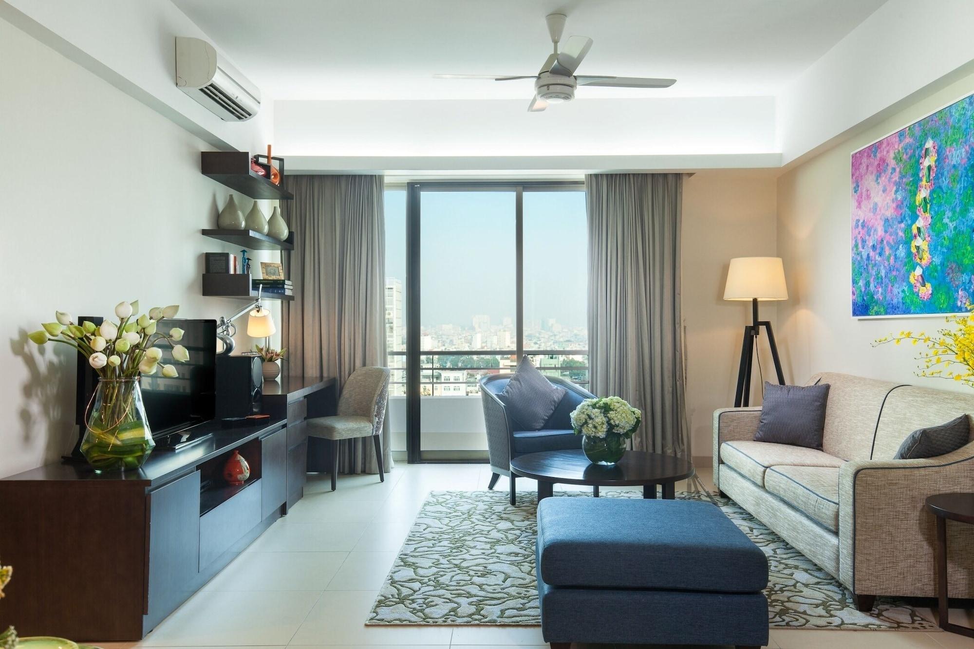 Somerset Ho Chi Minh-Byen Eksteriør billede A living room in a condominium